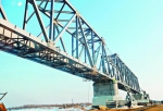 正在建设中的同江铁路大桥 - 新浪黑龙江