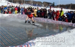 数十名滑雪爱好者享受“光猪”比赛 - 哈尔滨新闻网