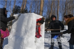 市民雪雕 玩嗨了 - 哈尔滨新闻网