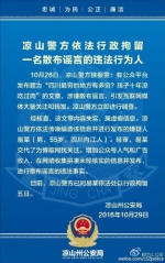 编造“凉山孩子十年没吃过肉”信息嫌疑人被警方拘留 - 哈尔滨新闻网