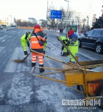 万人战冰雪 道里主干街路最先透亮 - 哈尔滨新闻网