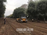 学海街道路大修工程——基底碾压施工 - 新浪黑龙江